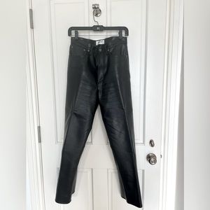 AGolde Leather pants - Comfy Hi-rise